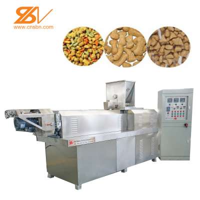 Extruder animal pet dog food making machine manufacturers