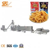 Corn Snacks Extruded Corn Curls Making machine Kurkure Cheetos Snacks Chips Extruder Production Line Kurkure Making Extruder