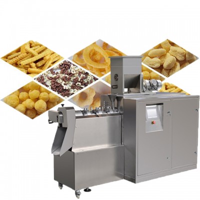 High Efficiency Small Corn Snacks Food Making Machine Lab Scale Twin Screw Extruder Puff Snack Equipment