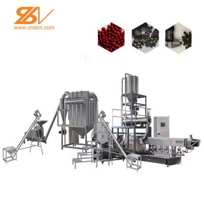 Large scale Extruded Aquaculture fish feed processing machine supplier