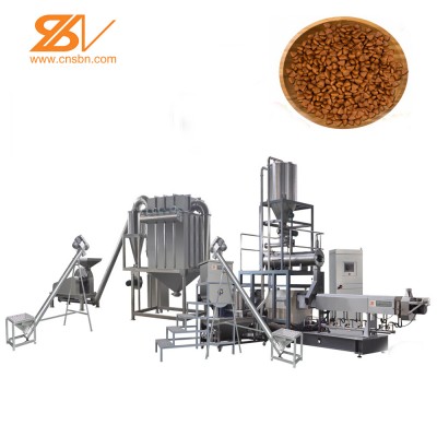 Industrial Dry wet pet food pellet processing making extruder Pet dog food machine plant