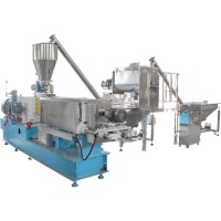 CE 22KW 150kg/h corn flake twin screw extruder making machine production line