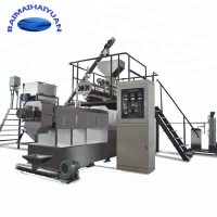 double screw small fish feed making machine