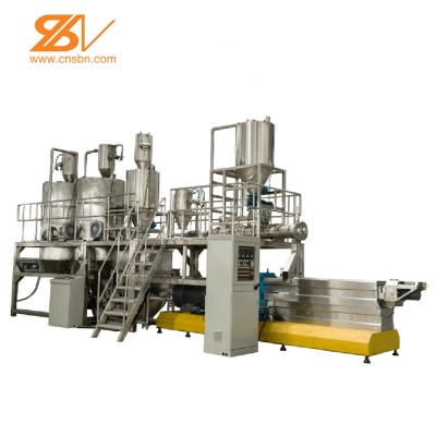 Twin screw snack food extruder dry dog food manufacturing machine