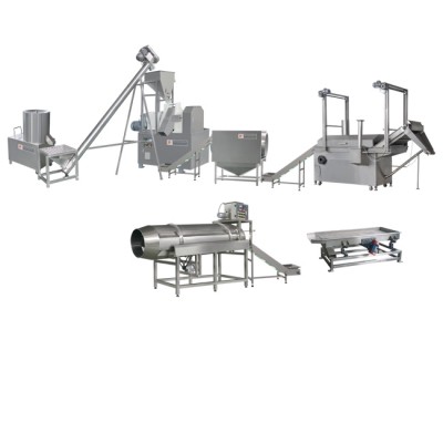 Full Stainless Steel CE Standard Kurkure Production Plant Corn Cheetos Puff Snacks Extruder Machine