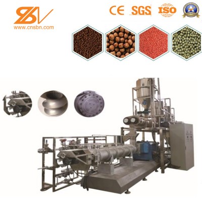 Animal fish feed pellet extruder processing machinery