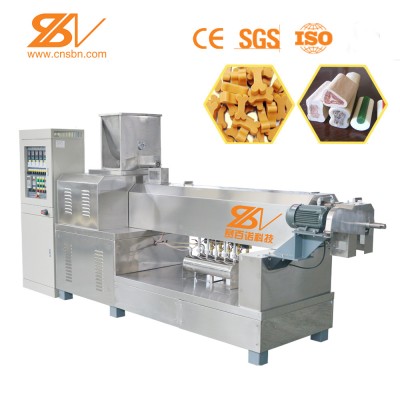 Dog treats chew twist bone extruder processing machine